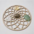 Abundance Crystal Grid Set – Citrien, Pyriet, Aventurijn &amp; Bergkristal