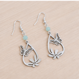 Livia – Handgemaakte Amazoniet Oorbellen – Summer Solstice | Made by Melissa