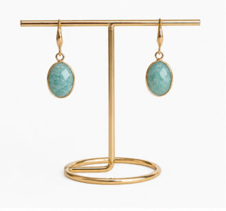 Melian – Handgemaakte Amazoniet Oorbellen – Summer Solstice | Made by Melissa