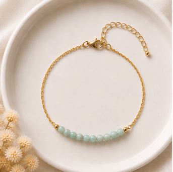 Amazoniet - Handgemaakte Fijne Edelsteenarmband – Summer Solstice