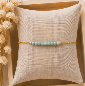 Amazoniet - Handgemaakte Fijne Edelsteenarmband – Summer Solstice