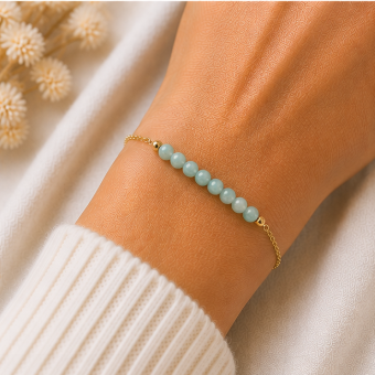 Amazoniet - Handgemaakte Fijne Edelsteenarmband – Summer Solstice