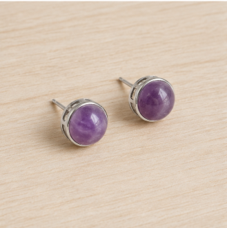 Myrrah – Handgemaakte Amethist Oorbellen – Soul Stones | Made by Melissa
