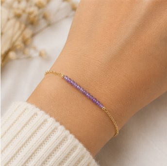 Amethist - Handgemaakte Fijne Edelsteenarmband – Soul Stones