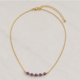 Amethist - Handgemaakte Fijne edelsteenketting– Soul Stones