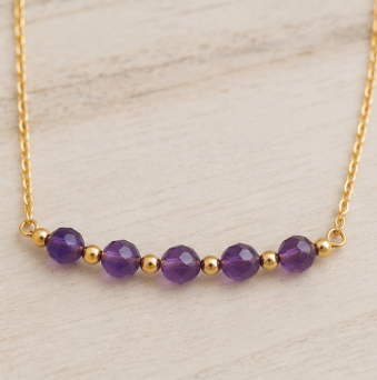 Amethist - Handgemaakte Fijne edelsteenketting– Soul Stones