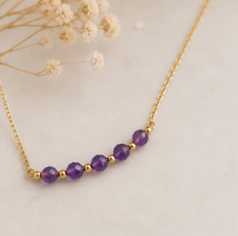 Amethist - Handgemaakte Fijne edelsteenketting– Soul Stones