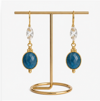 Elise – Handgemaakte Apatiet Oorbellen – Summer Solstice | Made by Melissa