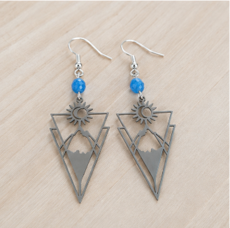 Rowan – Handgemaakte Apatiet Oorbellen – Summer Solstice | Made by Melissa