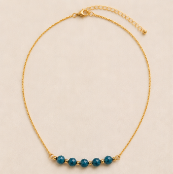 Apatiet – Handgemaakte fijne edelsteenketting – Summer Solstice