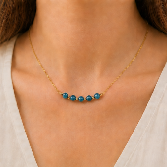 Apatiet – Handgemaakte fijne edelsteenketting – Summer Solstice