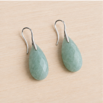 Luna – Handgemaakte Aventurijn Oorbellen – Soul Stones | Made by Melissa