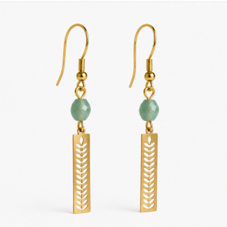 Fern – Handgemaakte Aventurijn Oorbellen – Soul Stones | Made by Melissa