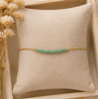 Aventurijn - Handgemaakte Fijne Edelsteenarmband – Soul Stones