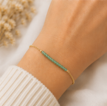 Aventurijn - Handgemaakte Fijne Edelsteenarmband – Soul Stones