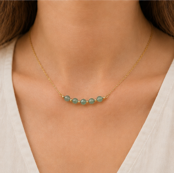 Aventurijn – Handgemaakte fijne edelsteenketting – Soul Stones