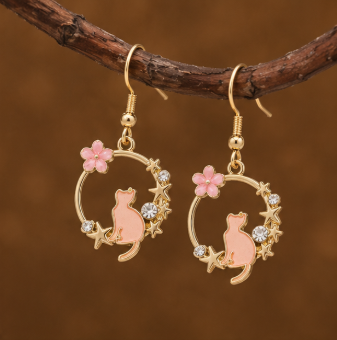 Blossom Kitty – Oorbellen