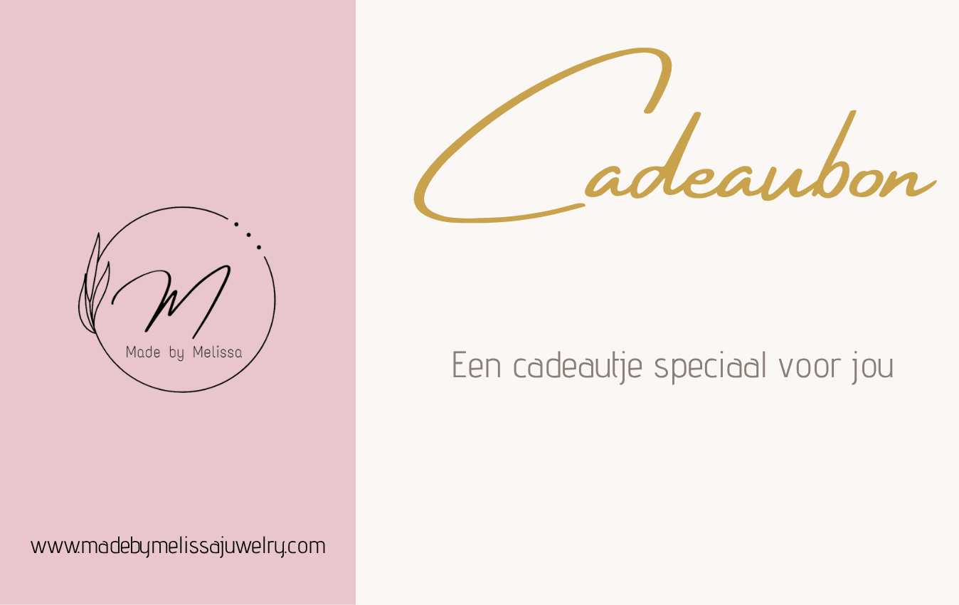 Made by Melissa juwelry Cadeaubon