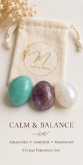 Calm & Balance | Amazoniet, Amethist & Maansteen