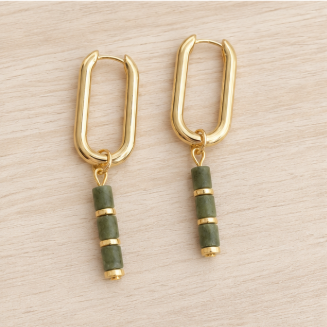 Audrey – Handgemaakte Canadese Jade Oorbellen – Winter Solstice | Made by Melissa