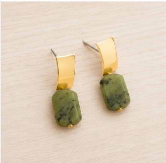 Claire – Handgemaakte Canadese Jade Oorbellen – Winter Solstice | Made by Melissa