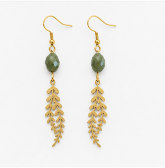 Linnea – Handgemaakte Canadese Jade Oorbellen – Winter Solstice | Made by Melissa