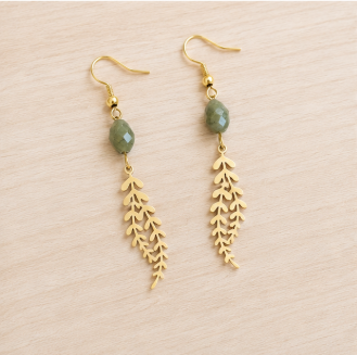 Linnea – Handgemaakte Canadese Jade Oorbellen – Winter Solstice | Made by Melissa