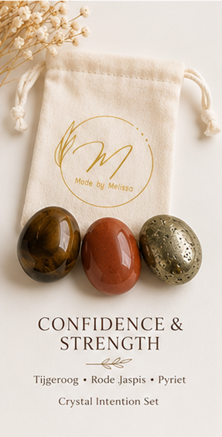 Confidence & Strength | Tijgeroog, Rode Jaspis & Pyriet