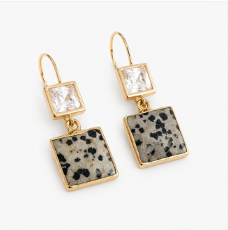 Senna – Handgemaakte Dalmatische Jaspis Oorbellen – Summer Solstice | Made by Melissa