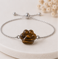 Dog Lovers Armband – Tijgeroog - Zilverkleur