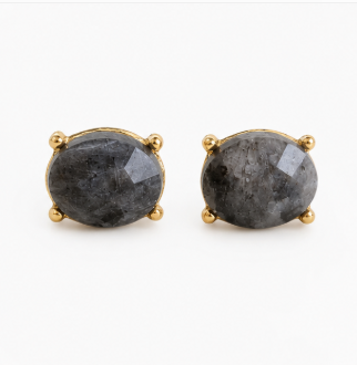 Lola – Handgemaakte Labradoriet Oorbellen – Soul Stones | Made by Melissa