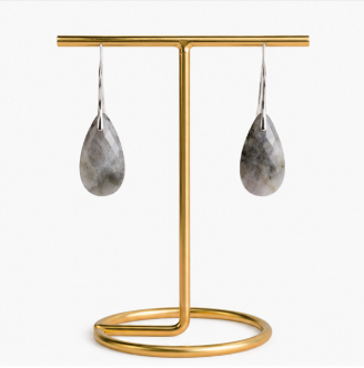 Luna – Handgemaakte Labradoriet Oorbellen – Soul Stones | Made by Melissa
