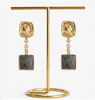 Nova – Handgemaakte Labradoriet Oorbellen – Soul Stones | Made by Melissa