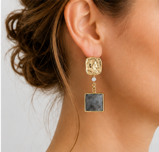 Nova – Handgemaakte Labradoriet Oorbellen – Soul Stones | Made by Melissa