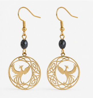 Phoenix – Handgemaakte Labradoriet Oorbellen – Soul Stones | Made by Melissa
