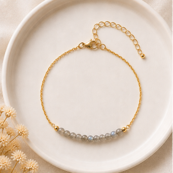 Labradoriet - Handgemaakte Fijne Edelsteenarmband – Soul Stones