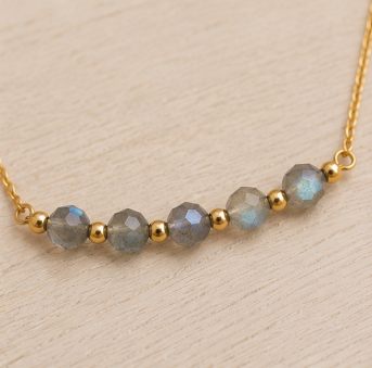 Labradoriet – Handgemaakte fijne edelsteenketting – Soul Stones
