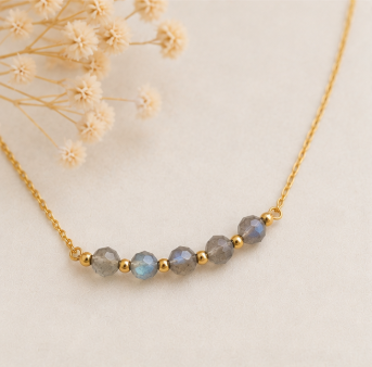 Labradoriet – Handgemaakte fijne edelsteenketting – Soul Stones