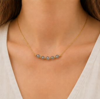 Labradoriet – Handgemaakte fijne edelsteenketting – Soul Stones