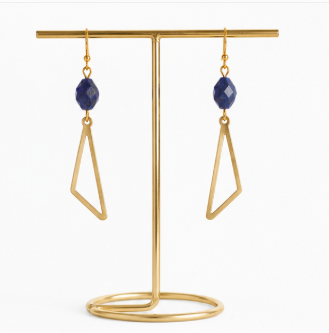 Azuria – Handgemaakte Lapis Lazuli Oorbellen – Winter Solstice | Made by Melissa
