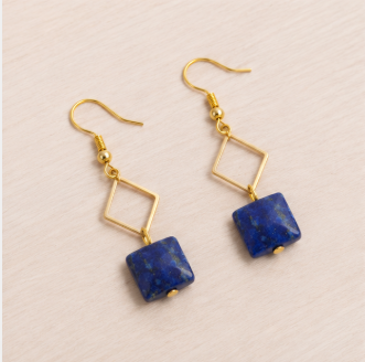 Idril – Handgemaakte Lapis Lazuli Oorbellen – Winter Solstice | Made by Melissa