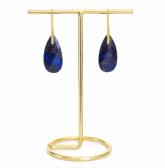 Luna – Handgemaakte Lapis Lazuli Oorbellen – Winter Solstice | Made by Melissa