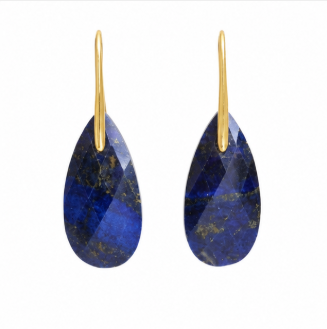 Luna – Handgemaakte Lapis Lazuli Oorbellen – Winter Solstice | Made by Melissa