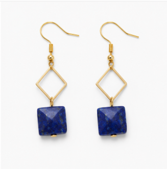 Idril – Handgemaakte Lapis Lazuli Oorbellen – Winter Solstice | Made by Melissa