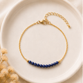 Lapis Lazuli - Handgemaakte Fijne Edelsteenarmband – Winter Solstice