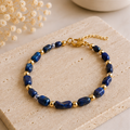 Lapis Lazuli - Handgemaakte Organische Edelsteenarmband – Winter Solstice Collectie