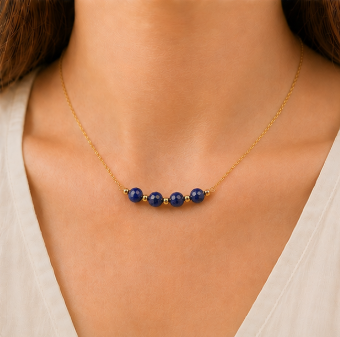Lapis Lazuli – Handgemaakte fijne edelsteenketting – Winter Solstice