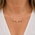 Leeuw Zodiac Ketting – Peridoot, Zonnesteen, Bergkristal & Citrien