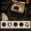 Luxe Viking Runes Set – Obsidiaan – met Engelstalig Boekje (kopie)