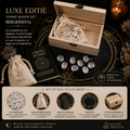 Luxe Viking Runes Set – Amethist – met Engelstalig Boekje (kopie)